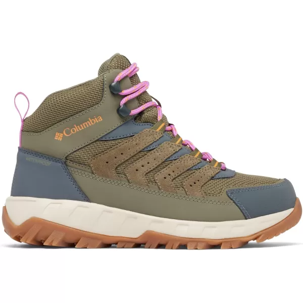 Columbia Womens Strata Trail Mid Waterproof Hiking ShoeStone GreenSunstone