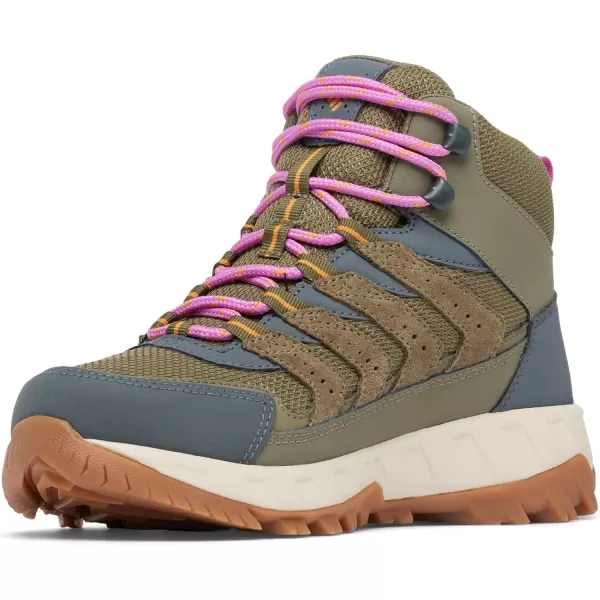 Columbia Womens Strata Trail Mid Waterproof Hiking ShoeStone GreenSunstone