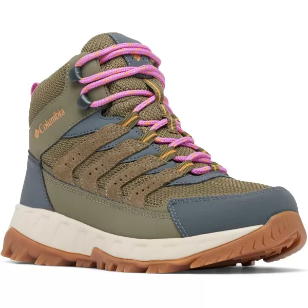 Columbia Womens Strata Trail Mid Waterproof Hiking ShoeStone GreenSunstone