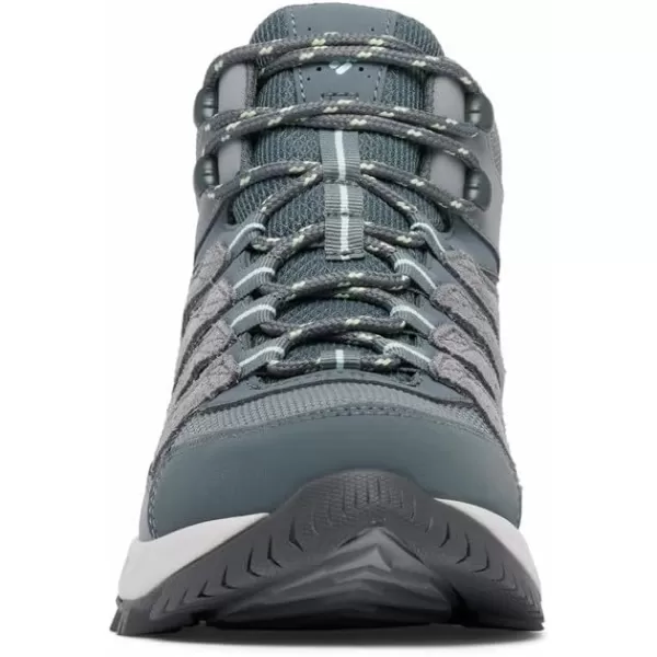 Columbia Womens Strata Trail Mid Waterproof Hiking ShoeTitanium Grey SteelSage Leaf