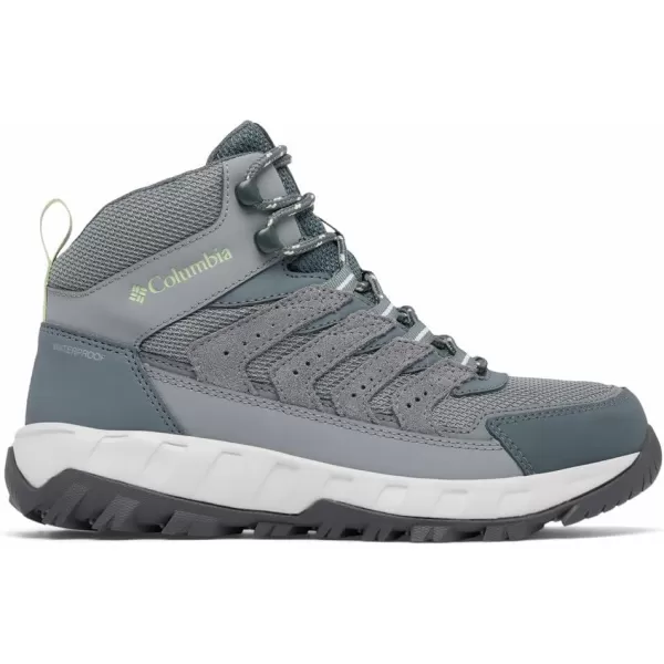 Columbia Womens Strata Trail Mid Waterproof Hiking ShoeTitanium Grey SteelSage Leaf