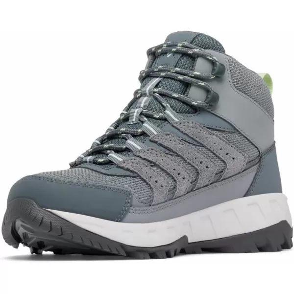 Columbia Womens Strata Trail Mid Waterproof Hiking ShoeTitanium Grey SteelSage Leaf