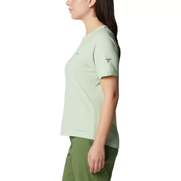 Columbia Womens Summit Valley Short Sleeve CrewSage Leaf