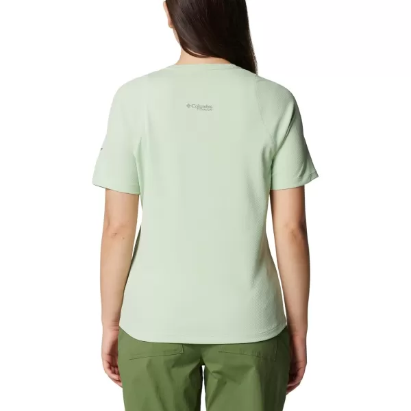 Columbia Womens Summit Valley Short Sleeve CrewSage Leaf