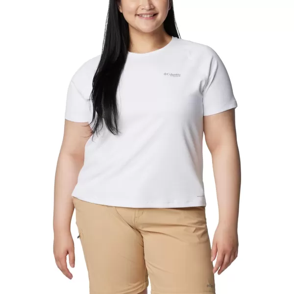 Columbia Womens Summit Valley Short Sleeve CrewWhite