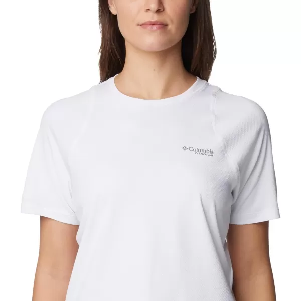 Columbia Womens Summit Valley Short Sleeve CrewWhite