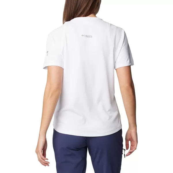 Columbia Womens Summit Valley Short Sleeve CrewWhite