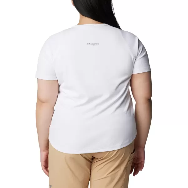 Columbia Womens Summit Valley Short Sleeve CrewWhite