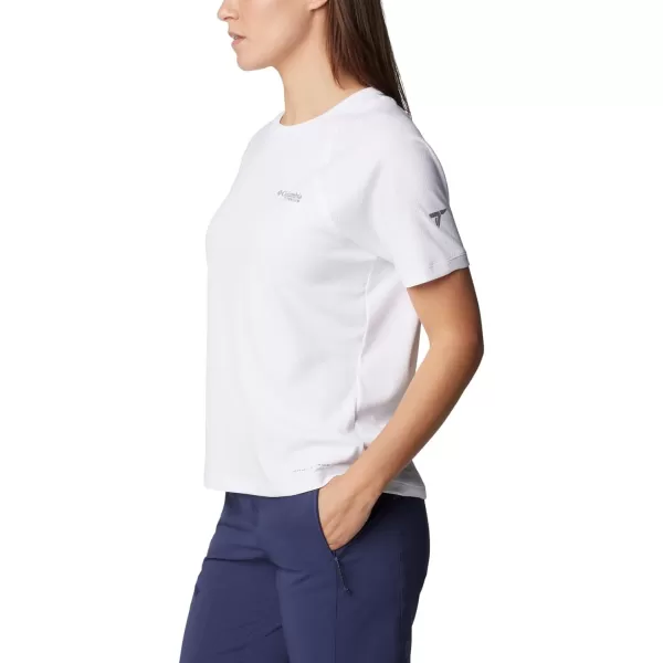 Columbia Womens Summit Valley Short Sleeve CrewWhite