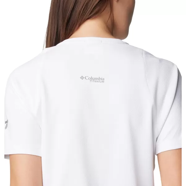 Columbia Womens Summit Valley Short Sleeve CrewWhite