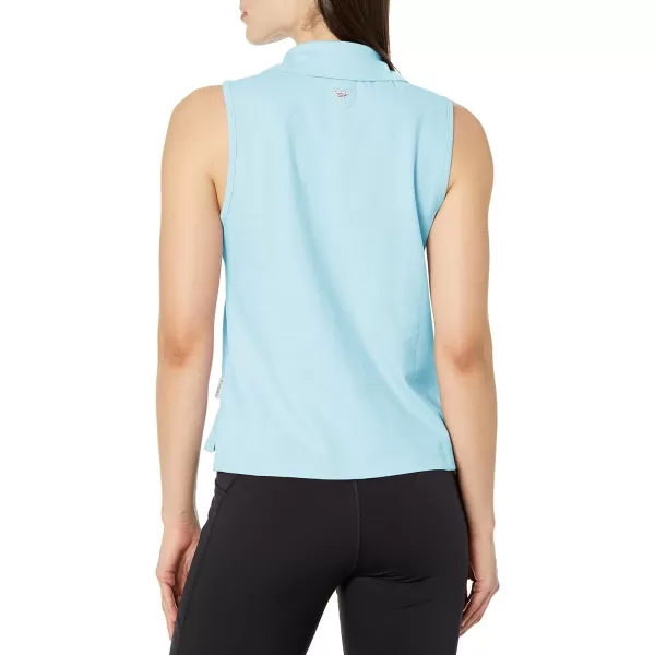 Columbia Womens Sun Drifter Sleeveless PoloSpring Blue