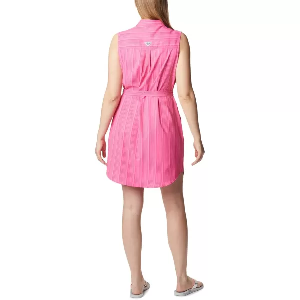 Columbia Womens Sun Drifter Woven Dress IiUltra Pink Vertical Stripe