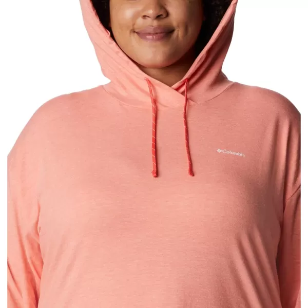 Columbia Womens Sun Trek Hooded PulloverCoral Reef Heather