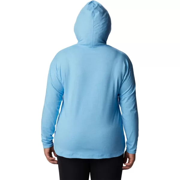 Columbia Womens Sun Trek Hooded PulloverVista Blue Heather