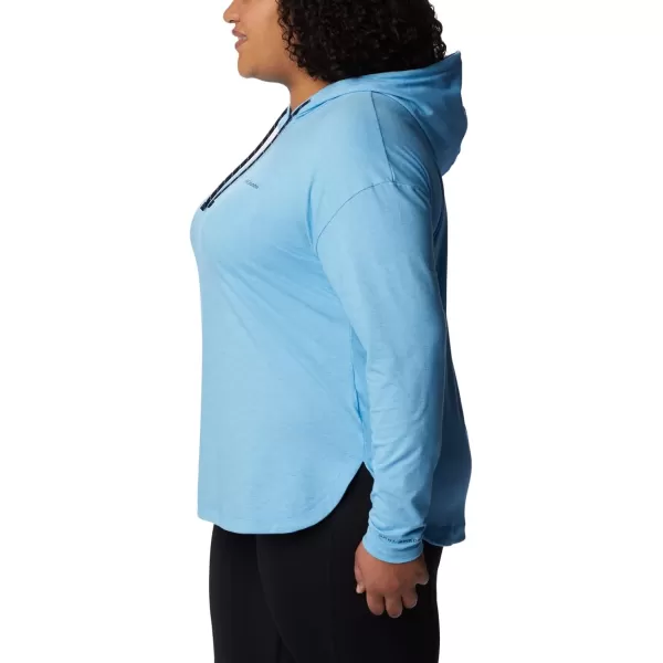 Columbia Womens Sun Trek Hooded PulloverVista Blue Heather