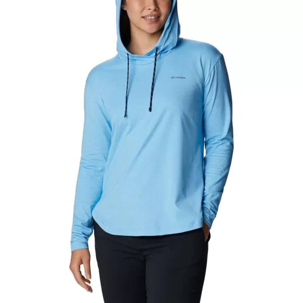 Columbia Womens Sun Trek Hooded PulloverVista Blue Heather