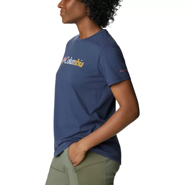Columbia Womens Sun Trek Ss Graphic TeeNocturnalCsc Gradient