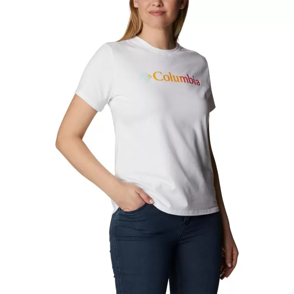 Columbia Womens Sun Trek Ss Graphic TeeWhiteBranded Gradient