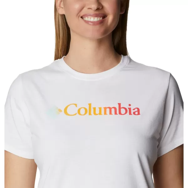 Columbia Womens Sun Trek Ss Graphic TeeWhiteBranded Gradient