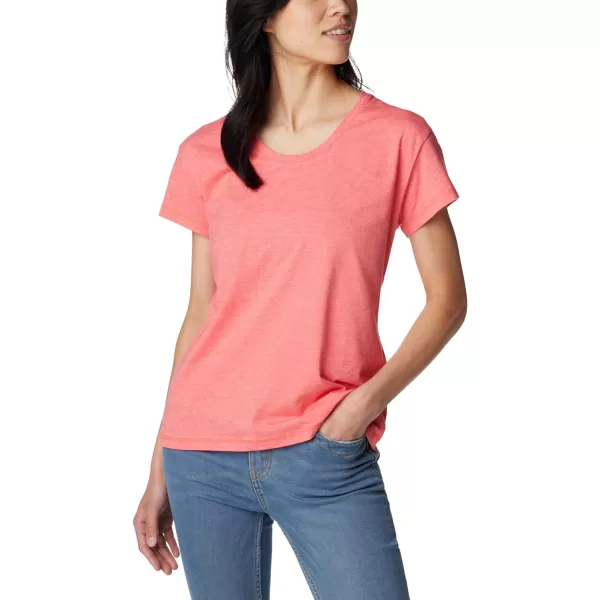 Columbia Womens Sun Trek Ss TeeJuicy Heather