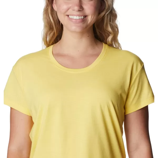 Columbia Womens Sun Trek Ss TeeSun Glow Heather