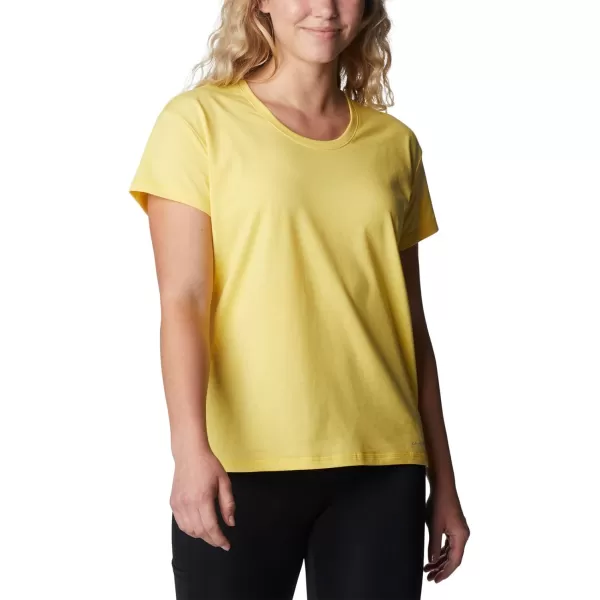 Columbia Womens Sun Trek Ss TeeSun Glow Heather