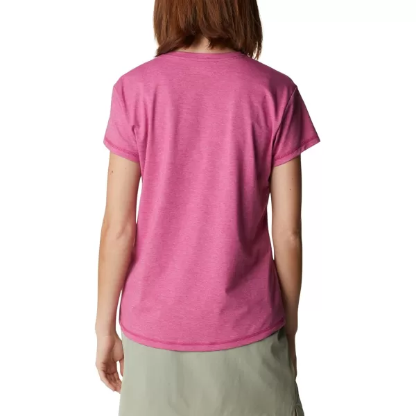 Columbia Womens Sun Trek Ss TeeWild Fuchsia Heather