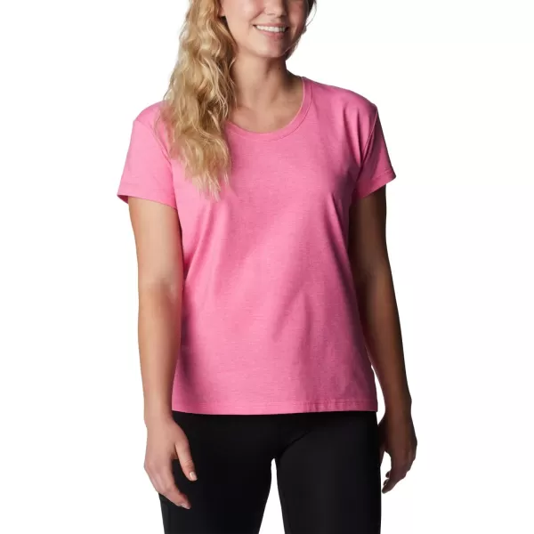 Columbia Womens Sun Trek Ss TeeWild Geranium Heather