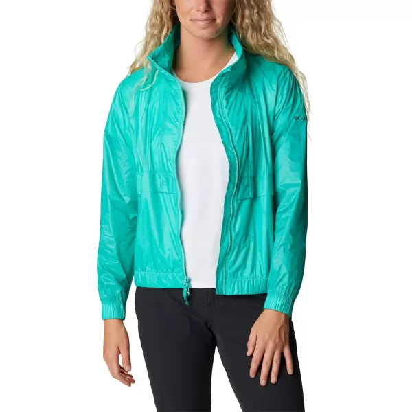 Columbia Womens Sunny City WindbreakerElectric Turquoise