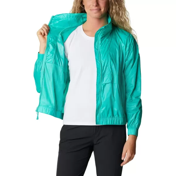 Columbia Womens Sunny City WindbreakerElectric Turquoise