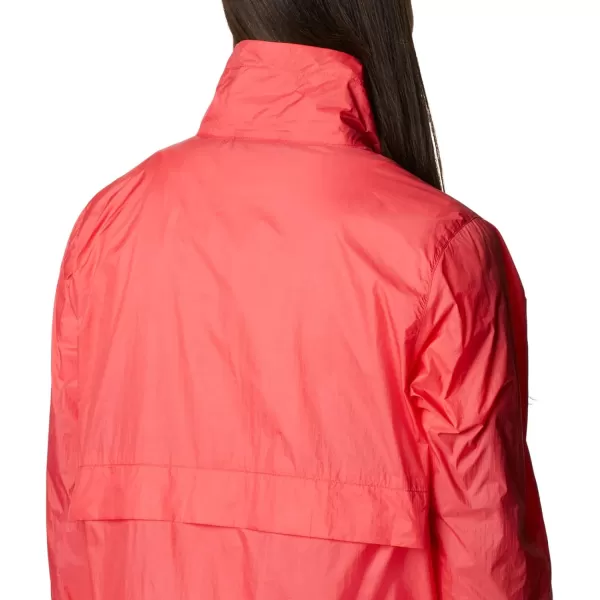 Columbia Womens Sunny City WindbreakerRed Hibiscus