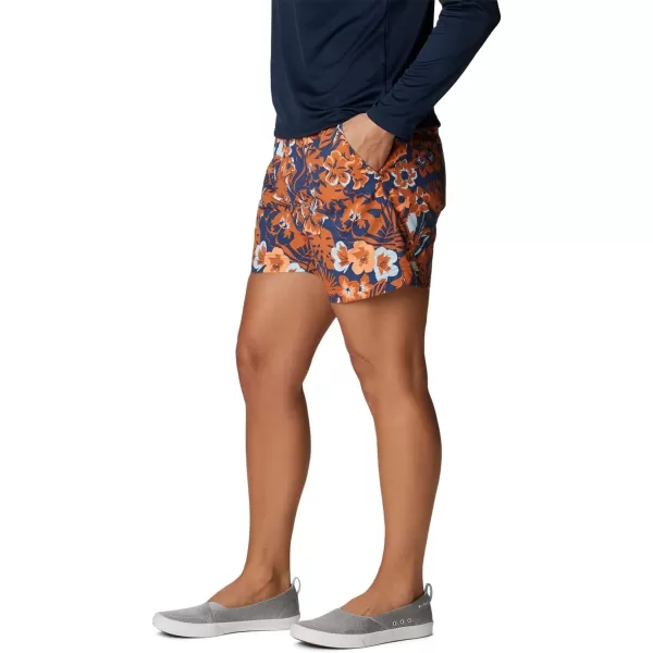 Columbia Womens Super Backcast Water ShortCarbonFlourish Print