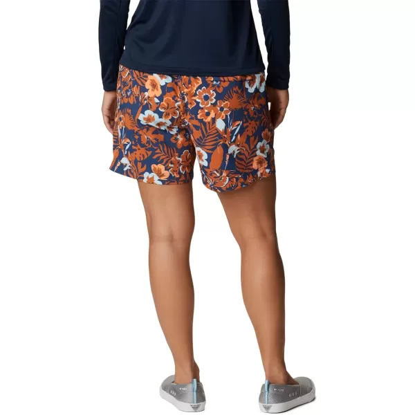 Columbia Womens Super Backcast Water ShortCarbonFlourish Print