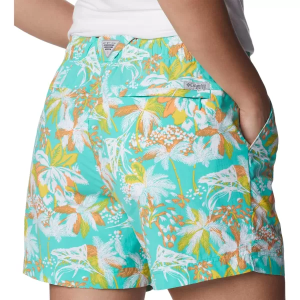 Columbia Womens Super Backcast Water ShortElectric Turquoise Festive Fishin