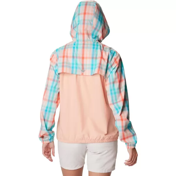 Columbia Womens Super Tamiami HoodieCorange Sea Blur Check