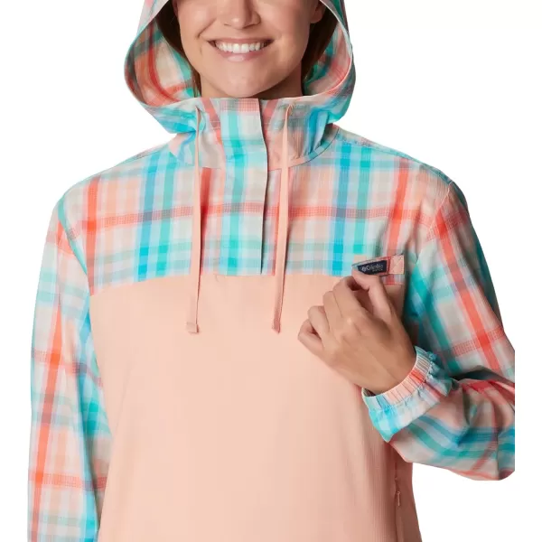 Columbia Womens Super Tamiami HoodieCorange Sea Blur Check