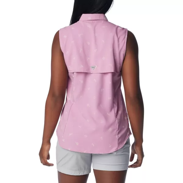 Columbia Womens Super Tamiami Sleeveless ShirtMinuet Happy Tides