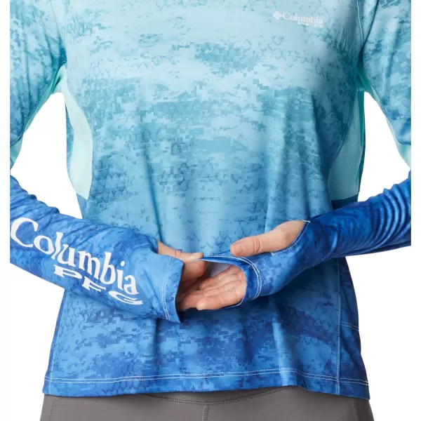 Columbia Womens Super Tidal Tee Vent HoodieGulf Stream Camo Gradient