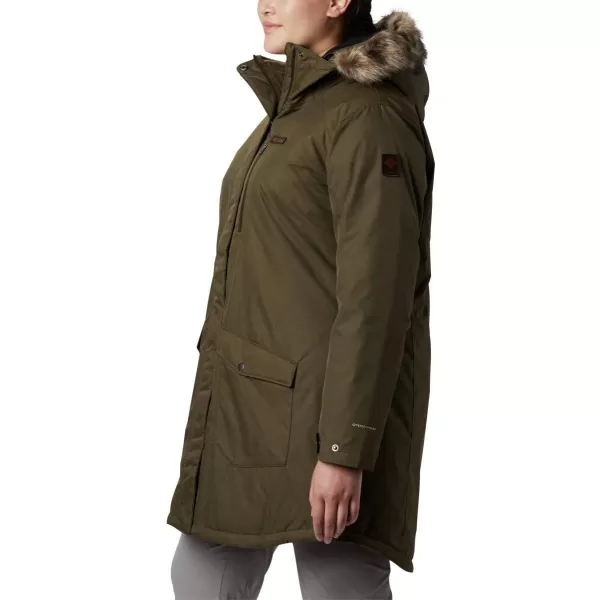 Columbia Womens Suttle Mountain Long Insulated JacketOlive Green