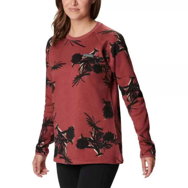 Columbia Womens Sweater Weather CrewBeetroot Pinecones