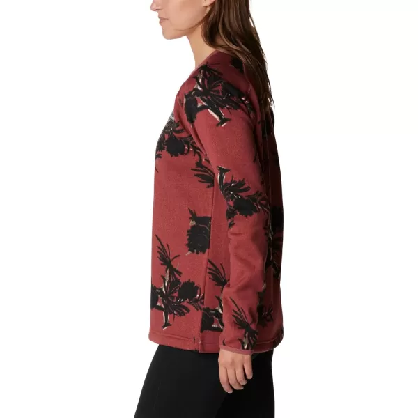 Columbia Womens Sweater Weather CrewBeetroot Pinecones