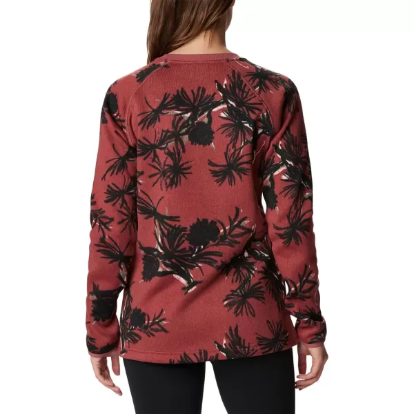 Columbia Womens Sweater Weather CrewBeetroot Pinecones