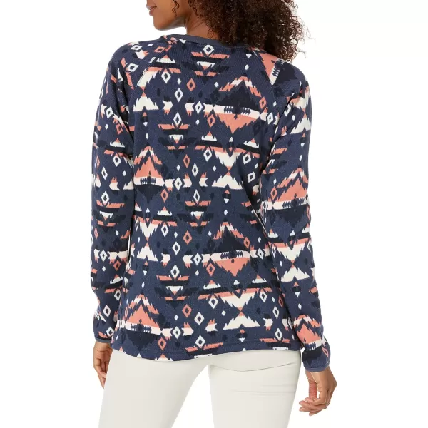 Columbia Womens Sweater Weather CrewNocturnal Rocky Mountain Print