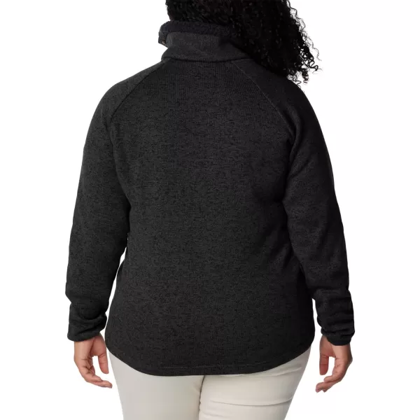 Columbia Womens Sweater Weather Sherpa Hybrid PulloverBlack Heather