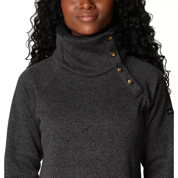 Columbia Womens Sweater Weather Sherpa Hybrid PulloverBlack Heather