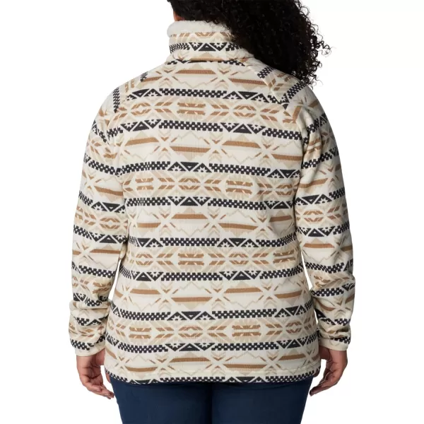 Columbia Womens Sweater Weather Sherpa Hybrid PulloverChalk Checkered Peaks