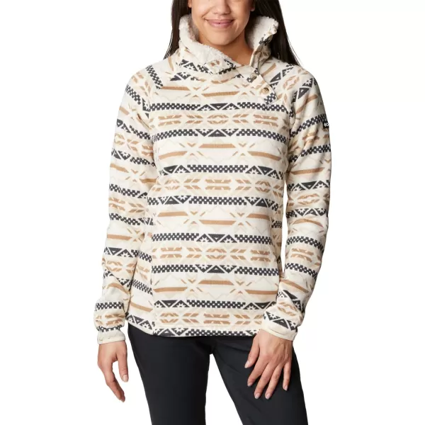 Columbia Womens Sweater Weather Sherpa Hybrid PulloverChalk Checkered Peaks