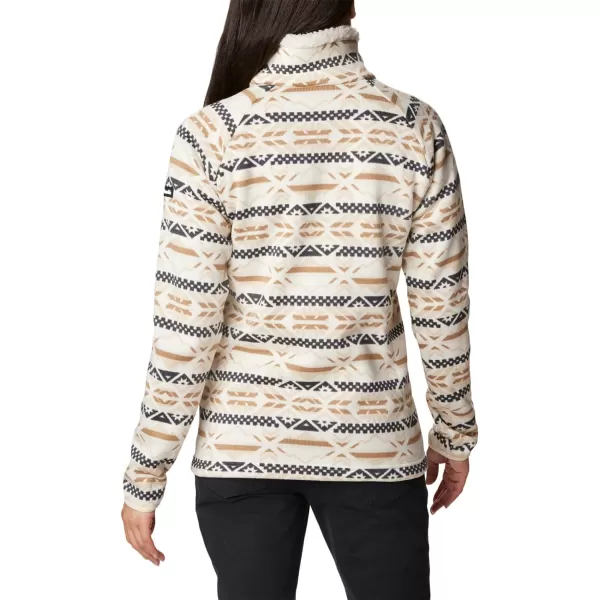 Columbia Womens Sweater Weather Sherpa Hybrid PulloverChalk Checkered Peaks