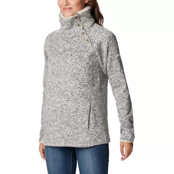 Columbia Womens Sweater Weather Sherpa Hybrid PulloverChalk Heather