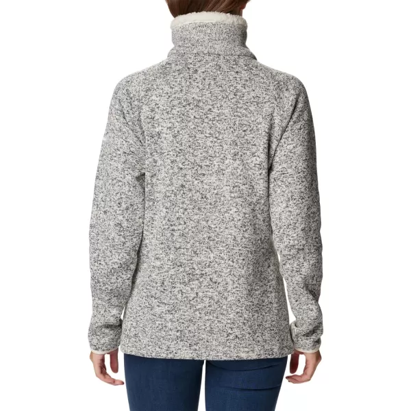 Columbia Womens Sweater Weather Sherpa Hybrid PulloverChalk Heather